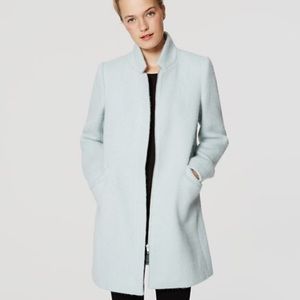 Loft Brushed Stand Collar Coat